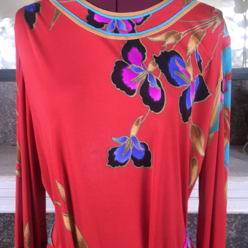 Leonard Paris 100% silk dress - Picture 2 of 9